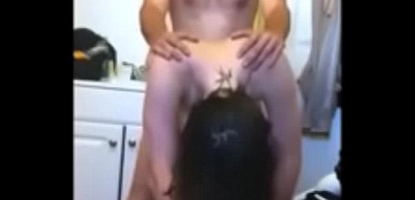 Amateur big butt brunette homemade anal