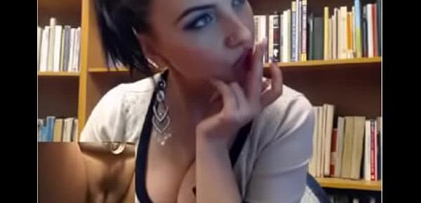Hott Teen Girl Friend Plays With Herself In Library
