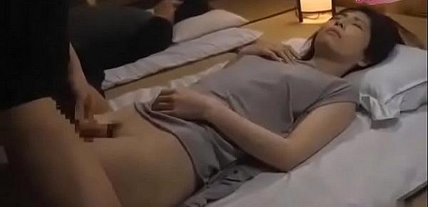 Japanese Son Fucked Sleeping Mom
